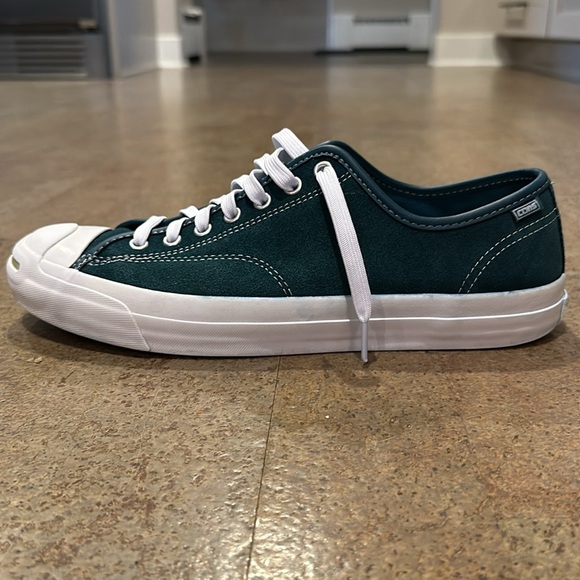 Converse Jack Purcell Pro shoes. Teal suede.  Gently used. Men’s 10.5. EUR 44.5. - Picture 11 of 11